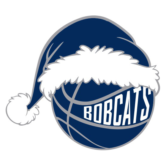 Charlotte Bobcats Basketball Christmas hat logo iron on paper